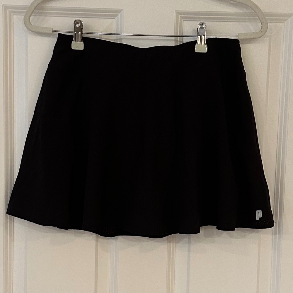 Prince black tennis skirt size M